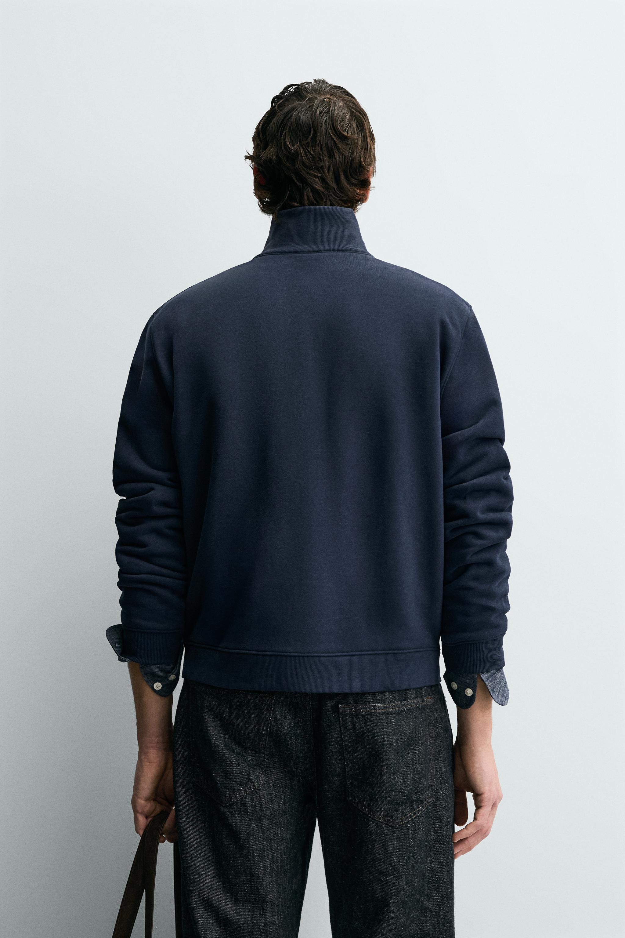 BASIC ZIP-UP SWEATSHIRT